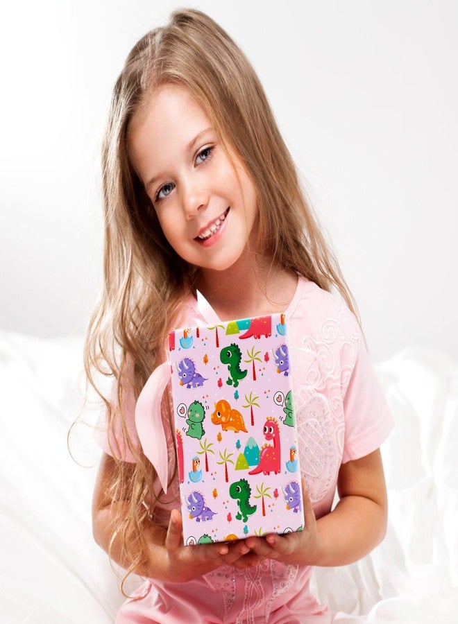 AircooL Pink Dinosaur Wrapping Paper for Girl Kids Boys, 6 Sheets Pink Dino Jurassic Birthday Gift Wrap Paper, 20 x 30 inch Per Sheet Gift Paper for Birthday, Baby Shower, Kindergarten Newborn - Image 5